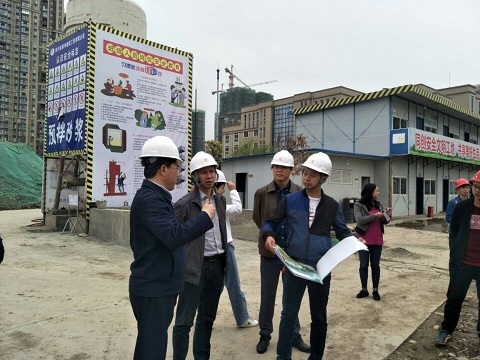 市发改委领导到我中心调研保健楼工程 进展情况