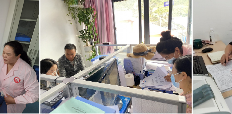 大邑县妇幼保健院到松潘县妇计中心 指导二乙复审工作