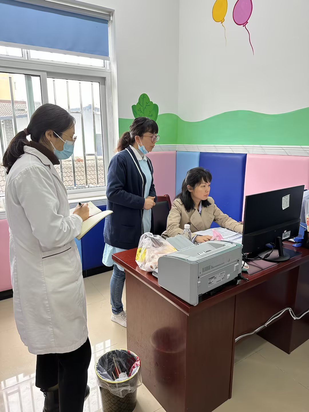 大邑县接受市级预防母婴传播工作现场质控